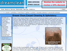 Tablet Screenshot of dreamcleancarpets.co.uk